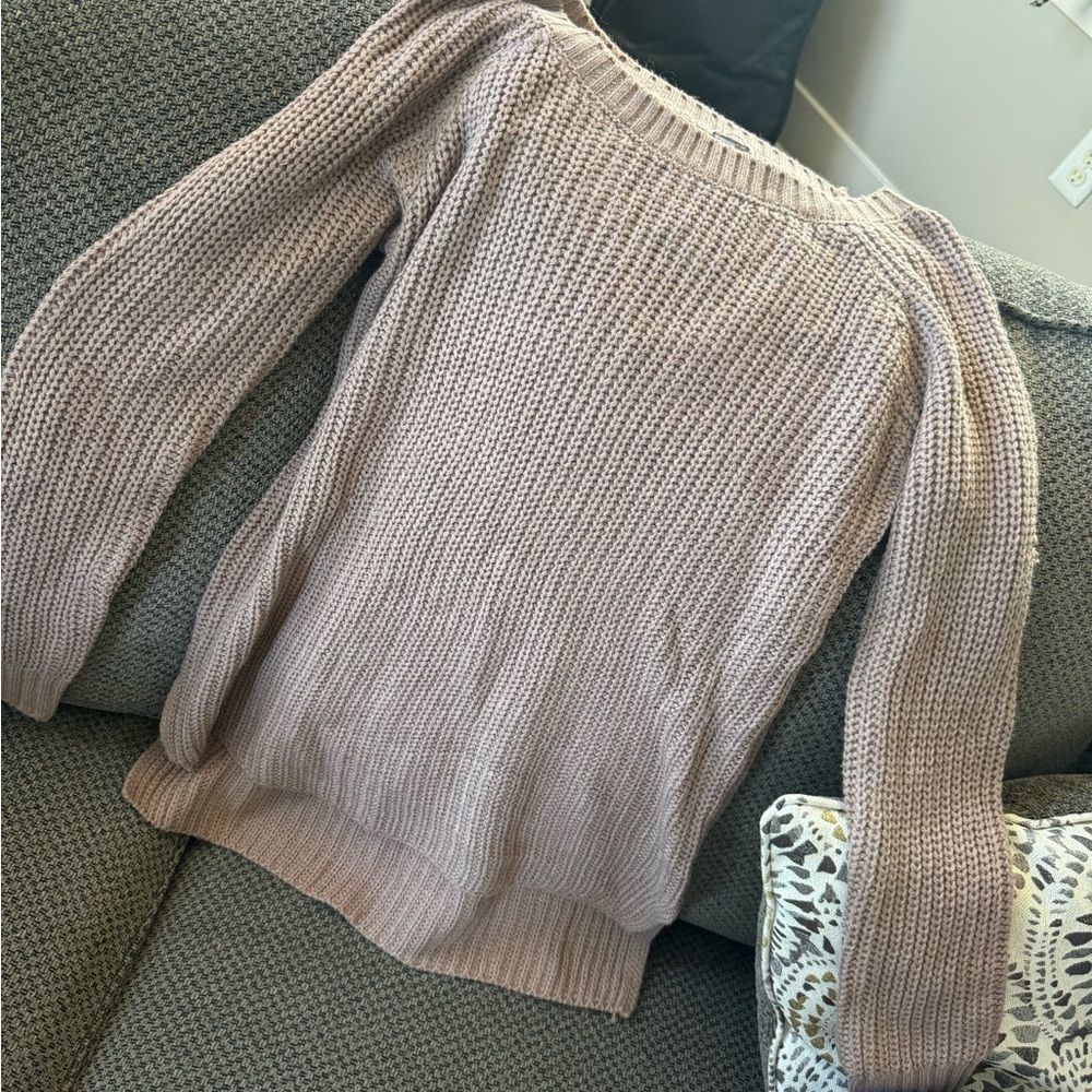 Open back sweater